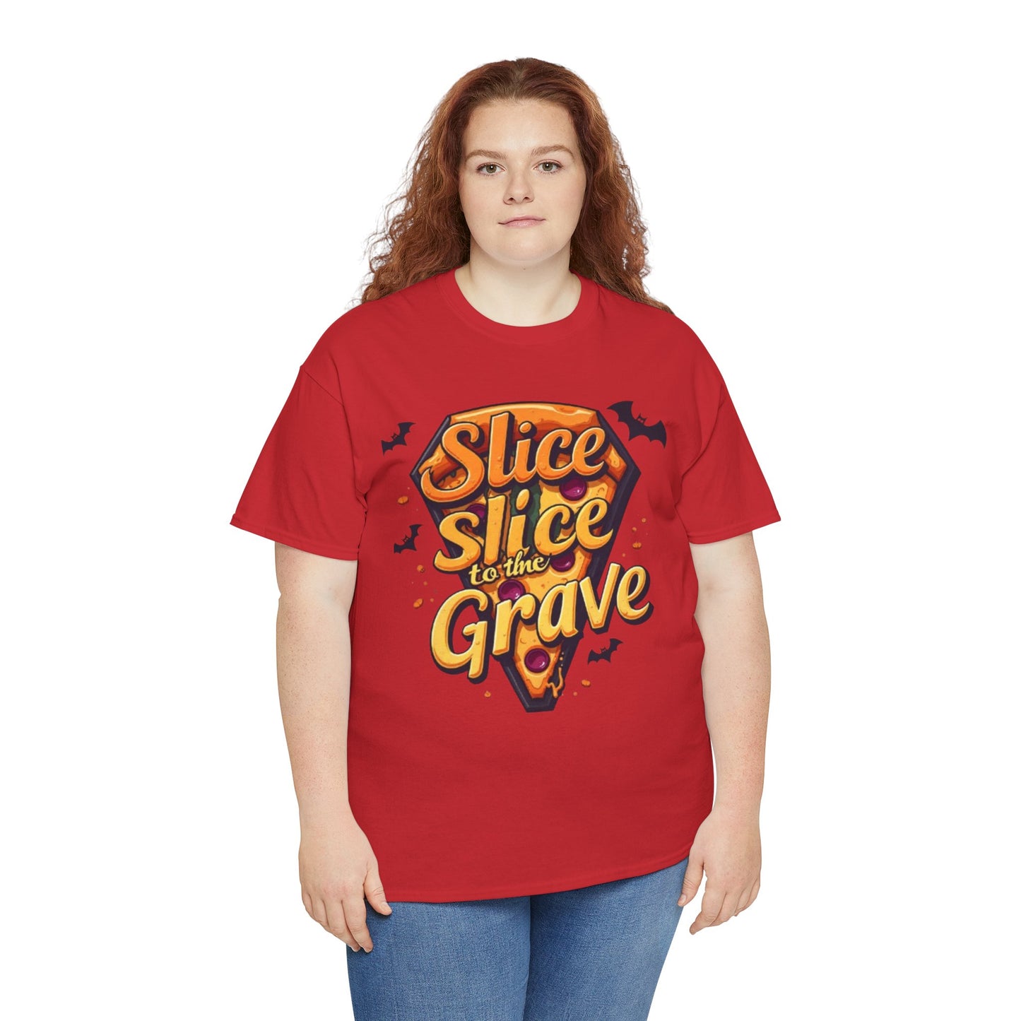 Pizza Grave Halloween Tee, Graphic Tee, Unisex Cotton Shirt, Halloween Costume, Pizza Lover Gift