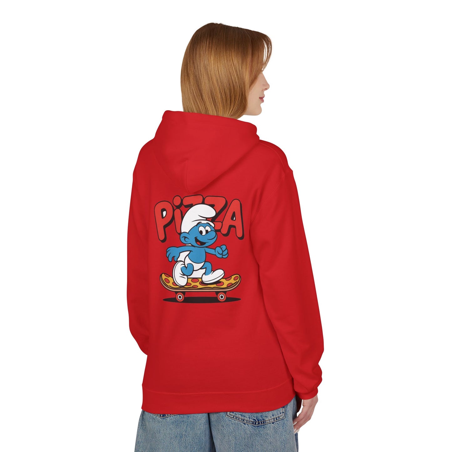 Pizza Skateboard Smurf Hoodie