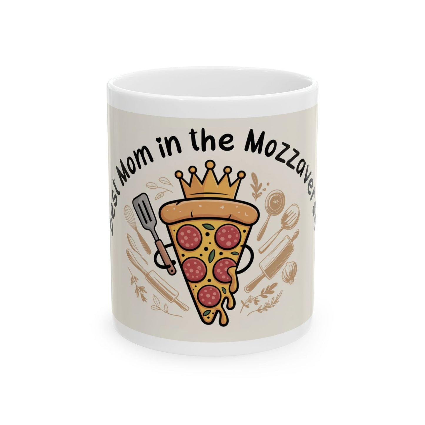 Best Mom in the Mozzarella Pizza Mug | 11oz & 15oz | Pizza Lover Gift, Mother's Day, Birthday, Funny Kitchenware