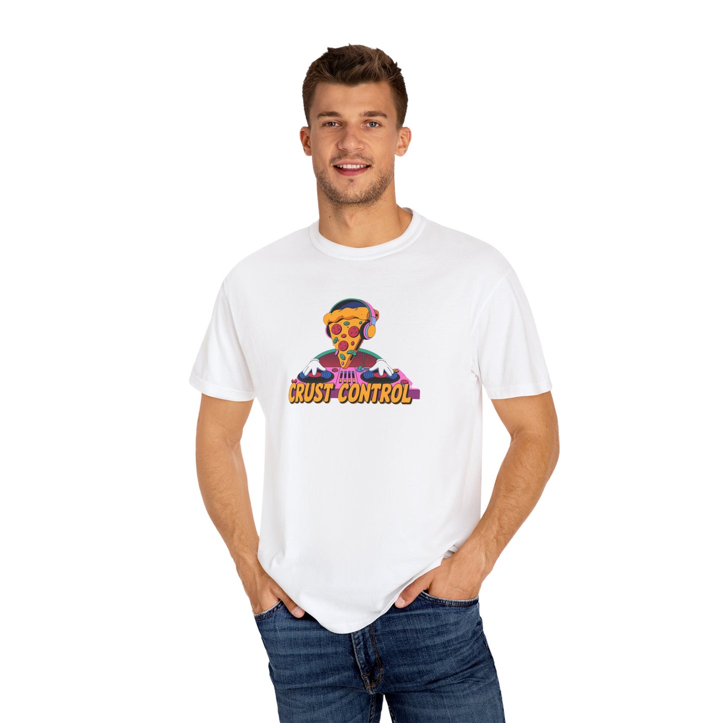 Pizza DJ Crust Control Design T-Shirt