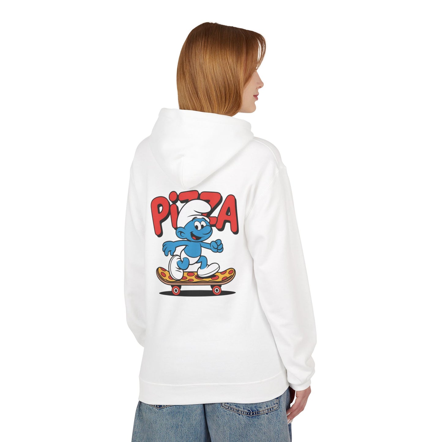 Pizza Skateboard Smurf Hoodie