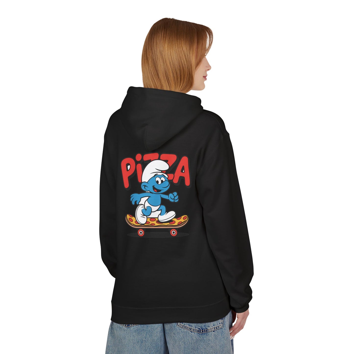 Pizza Skateboard Smurf Hoodie