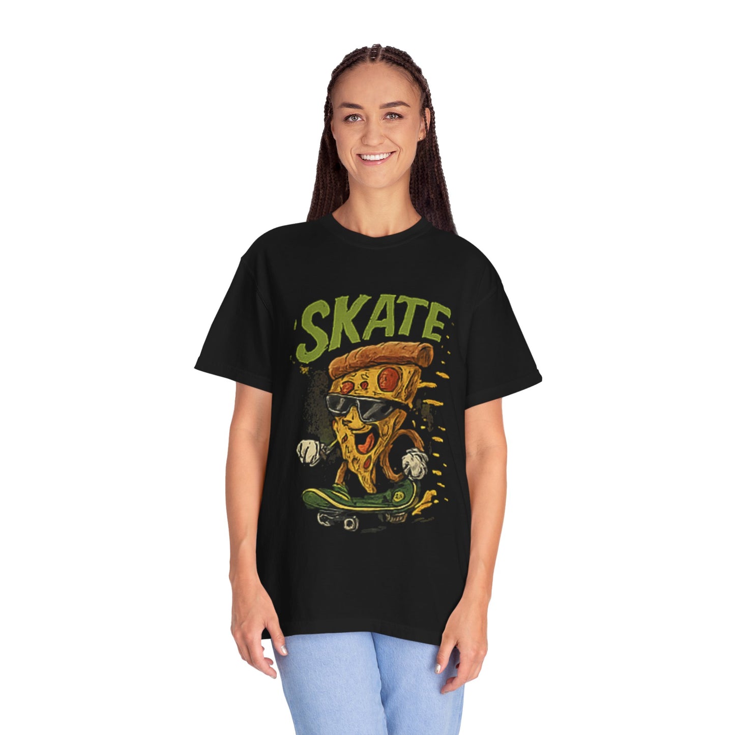Skate Pizza Unisex Garment-Dyed T-Shirt
