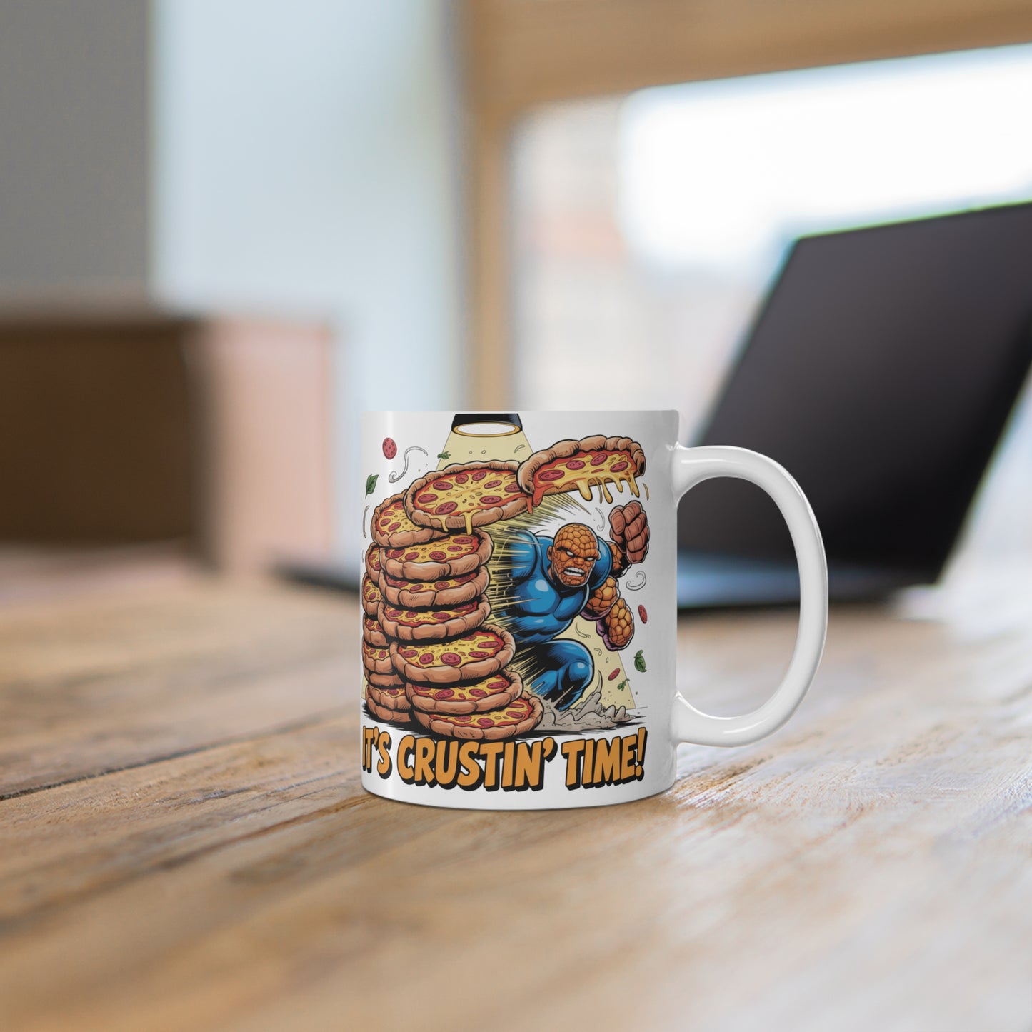 It’s Crustin’ Time! – The Thing Pizza Stack Mug
