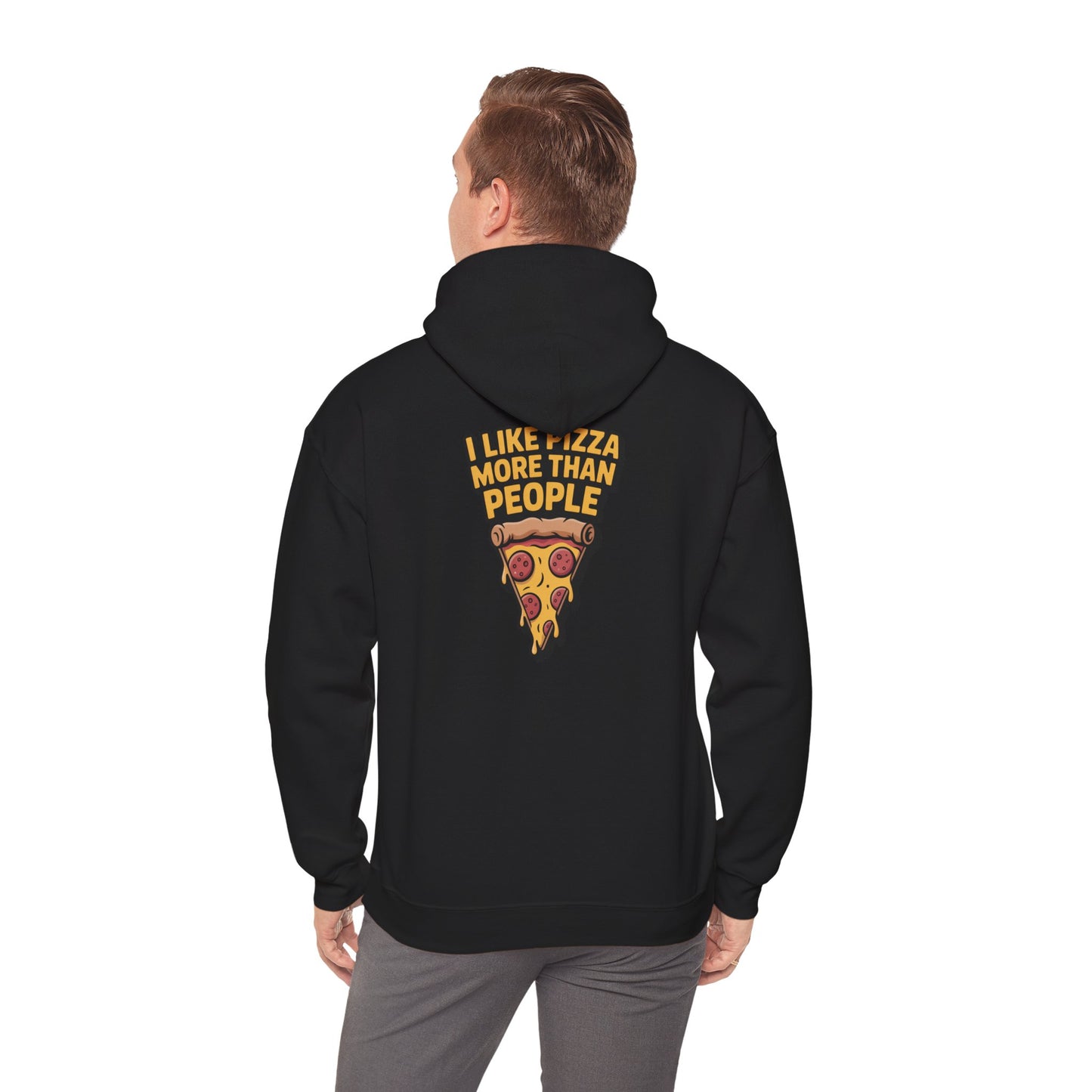 I Like Pizza More Than People – Sarcastic Slice Hoodie