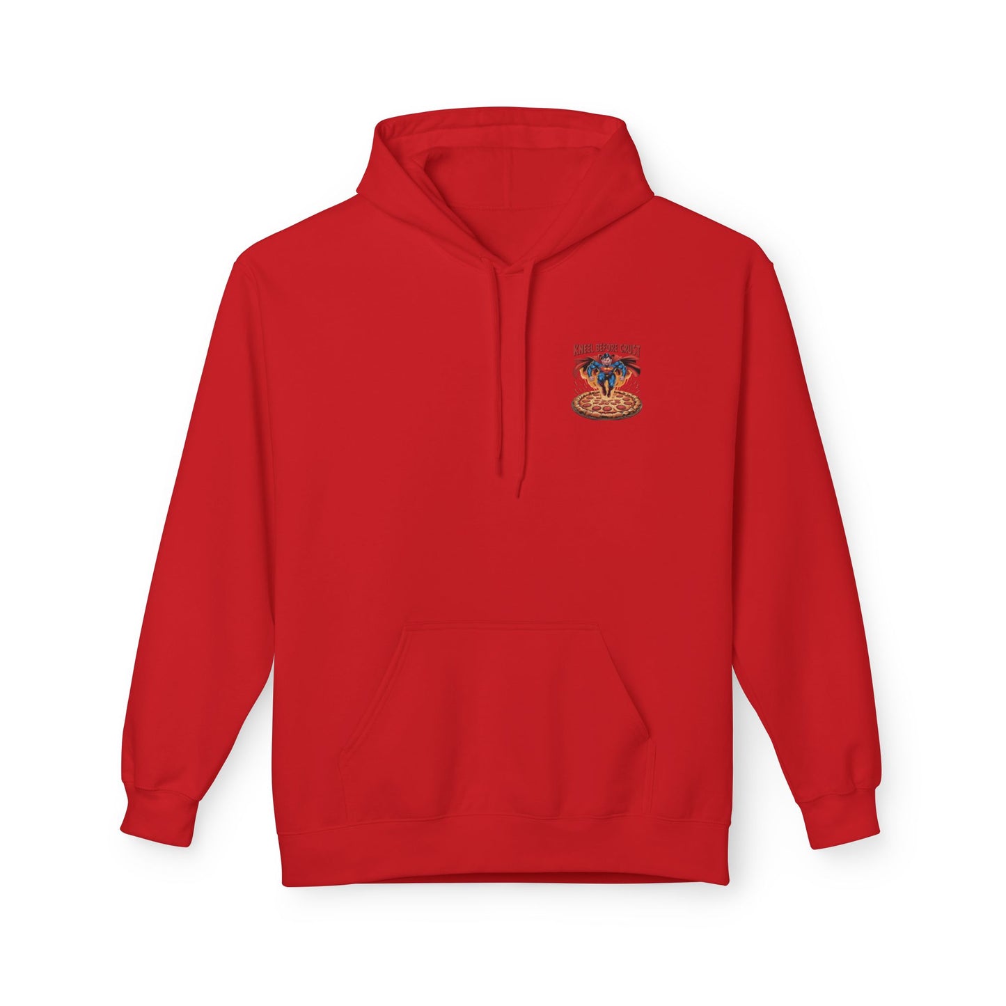 'Kneel Before Crust' Pizza Lover's Fleece Hoodie
