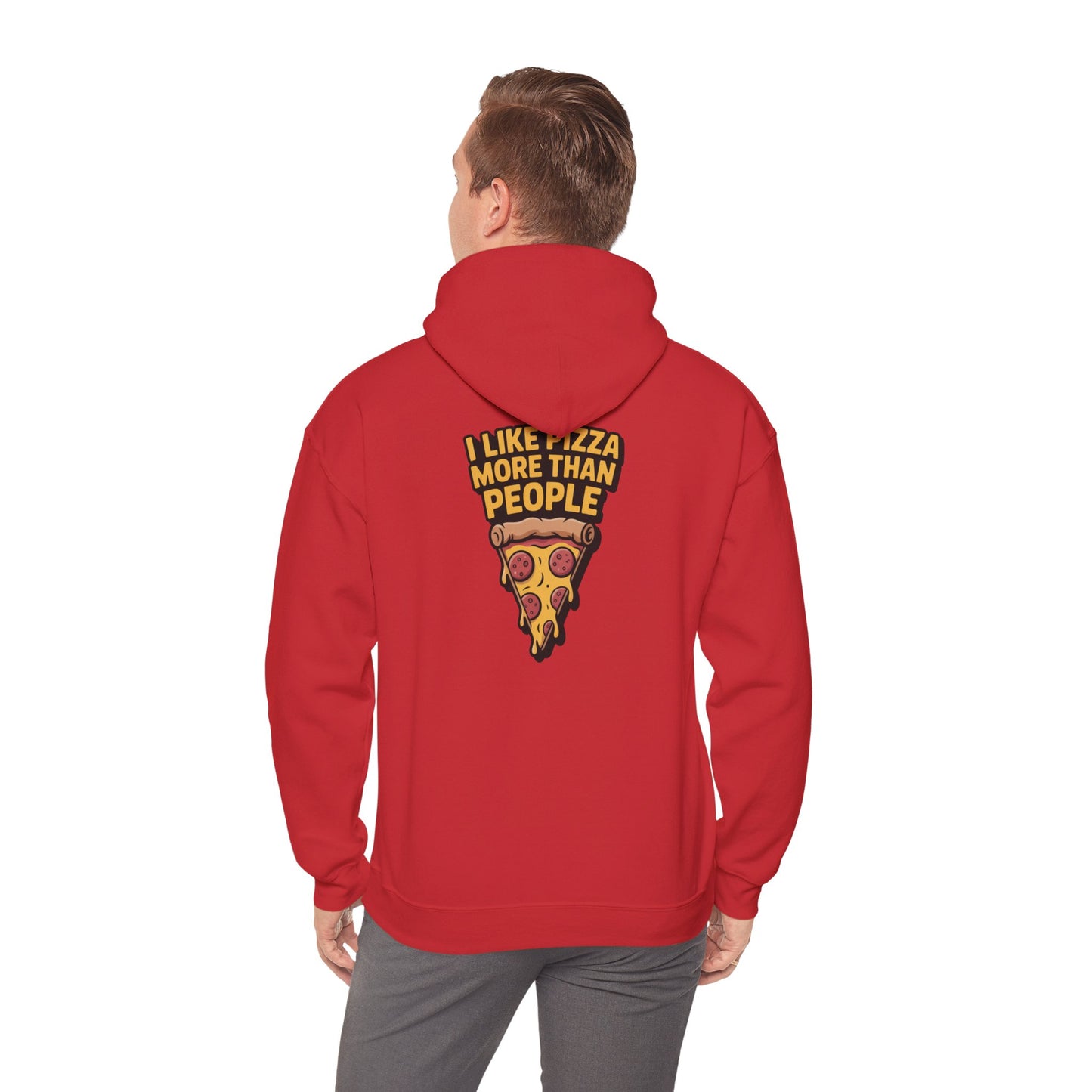 I Like Pizza More Than People – Sarcastic Slice Hoodie