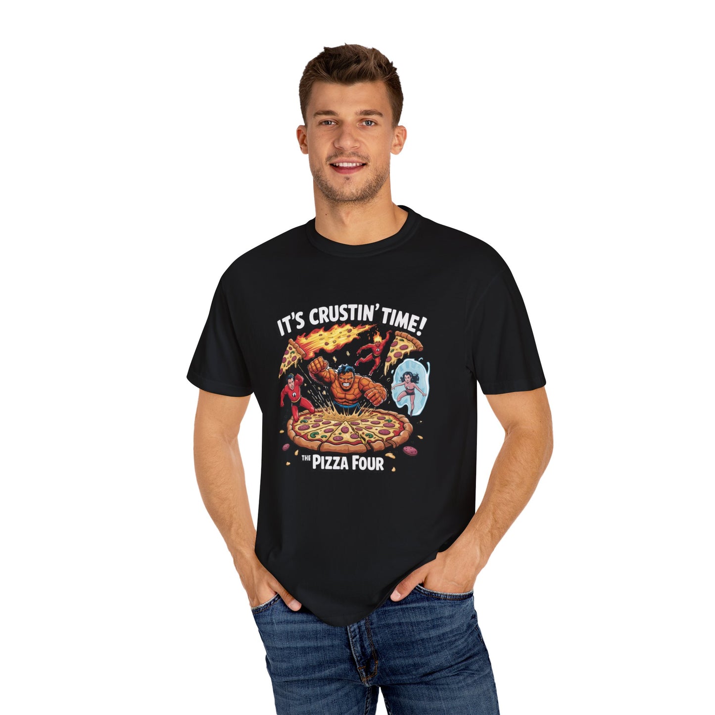 It’s Crustin’ Time! – The Pizza Four Epic Battle T-Shirt