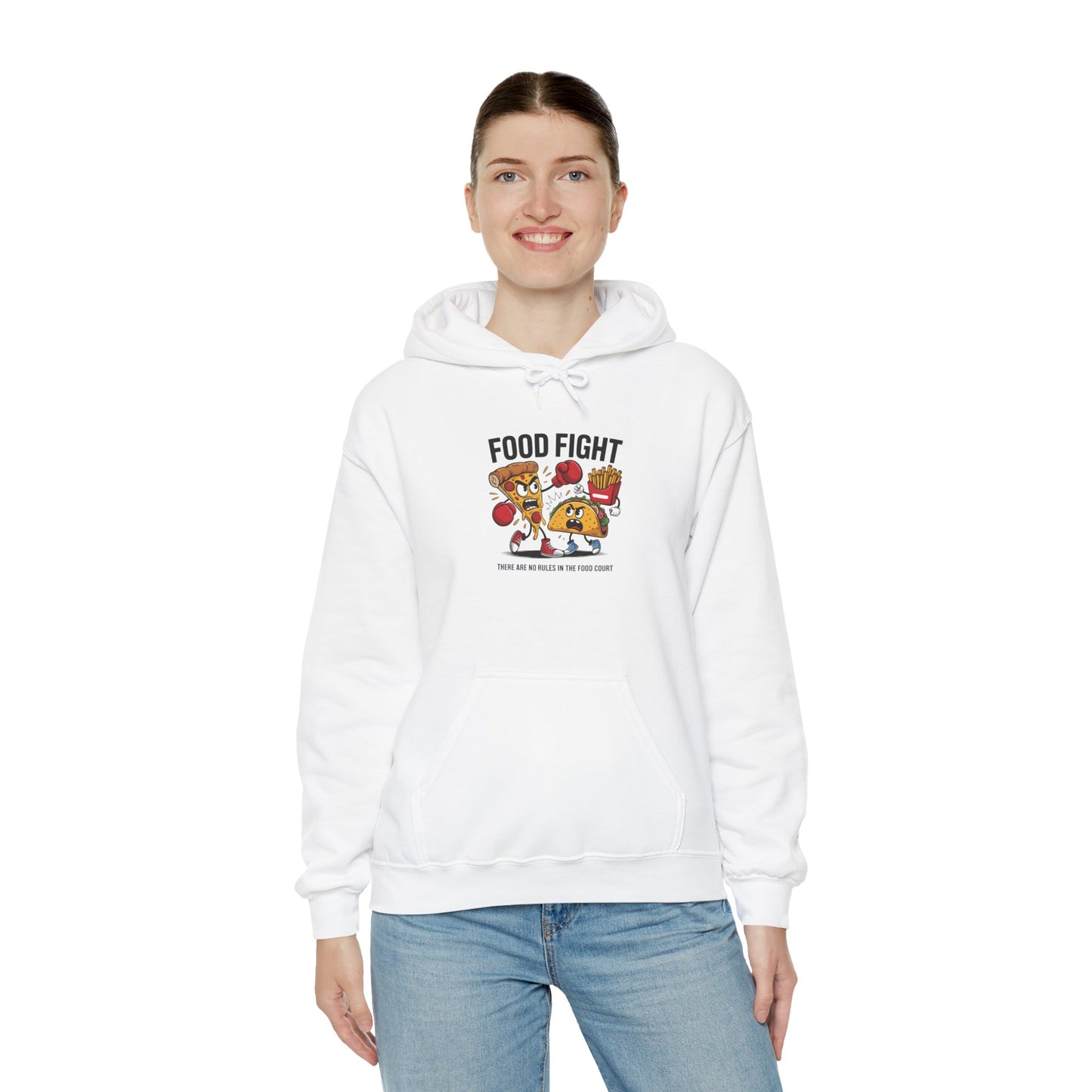 Food Fight Unisex Hooded Sweatshirt