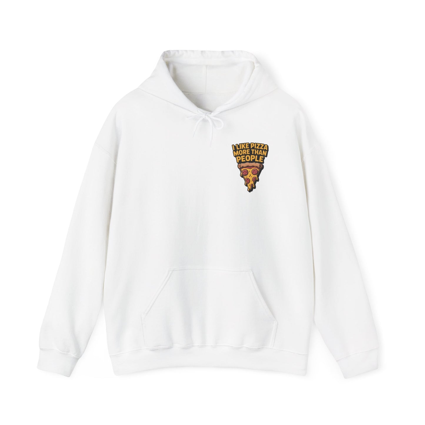 I Like Pizza More Than People – Sarcastic Slice Hoodie