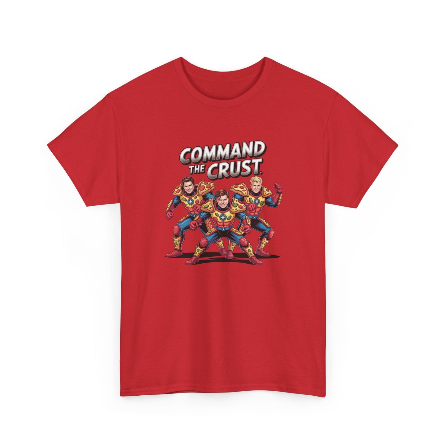 Command the Crust – Pizza Armor Squad T-Shirt