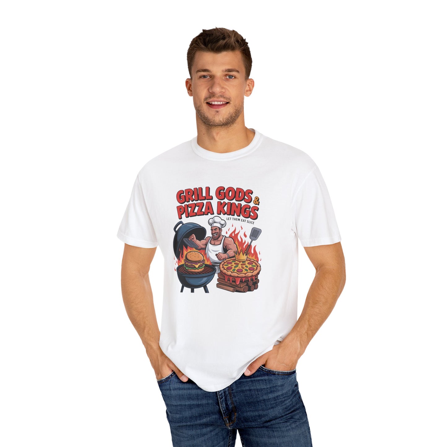 Grill Gods & Pizza Kings T-Shirt, Funny BBQ Shirt, Father's Day Gift