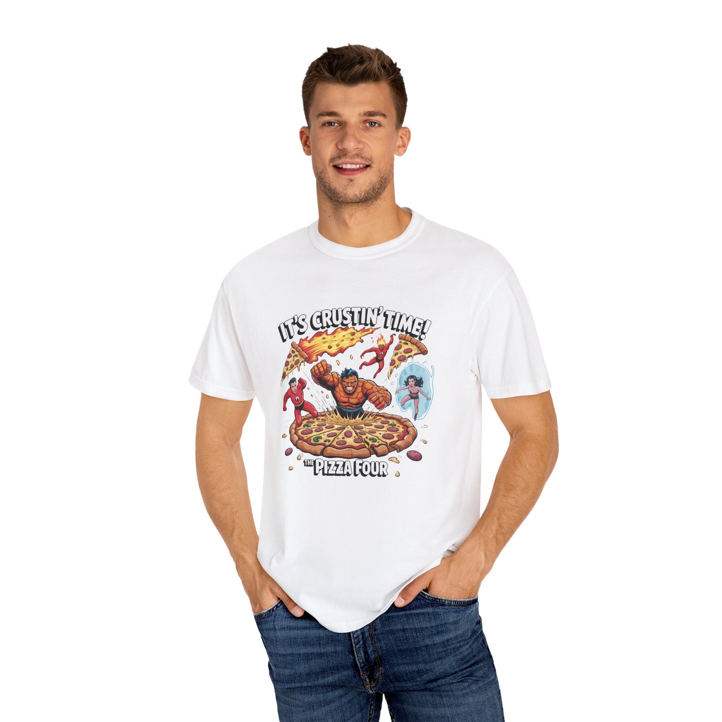 It’s Crustin’ Time! – The Pizza Four Epic Battle T-Shirt
