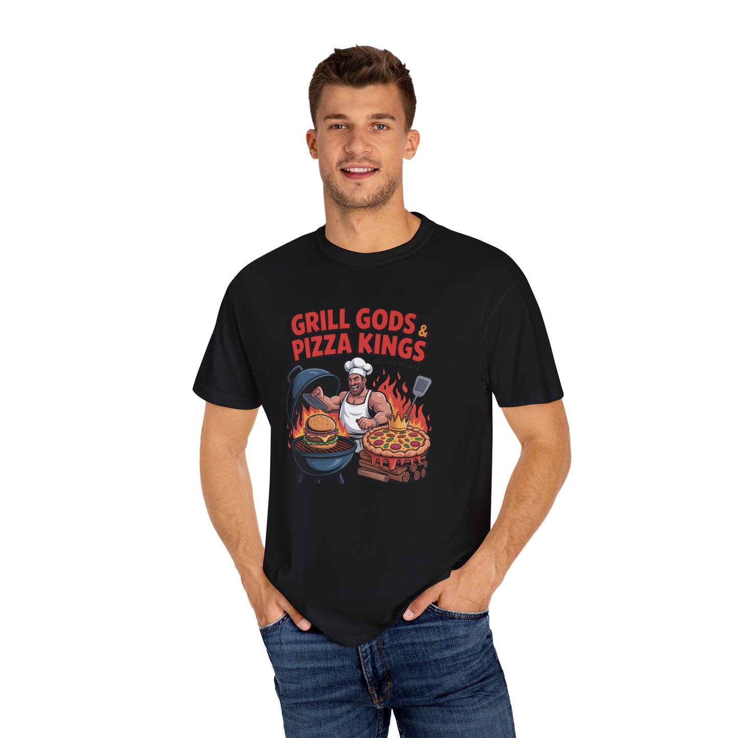 Grill Gods & Pizza Kings T-Shirt, Funny BBQ Shirt, Father's Day Gift