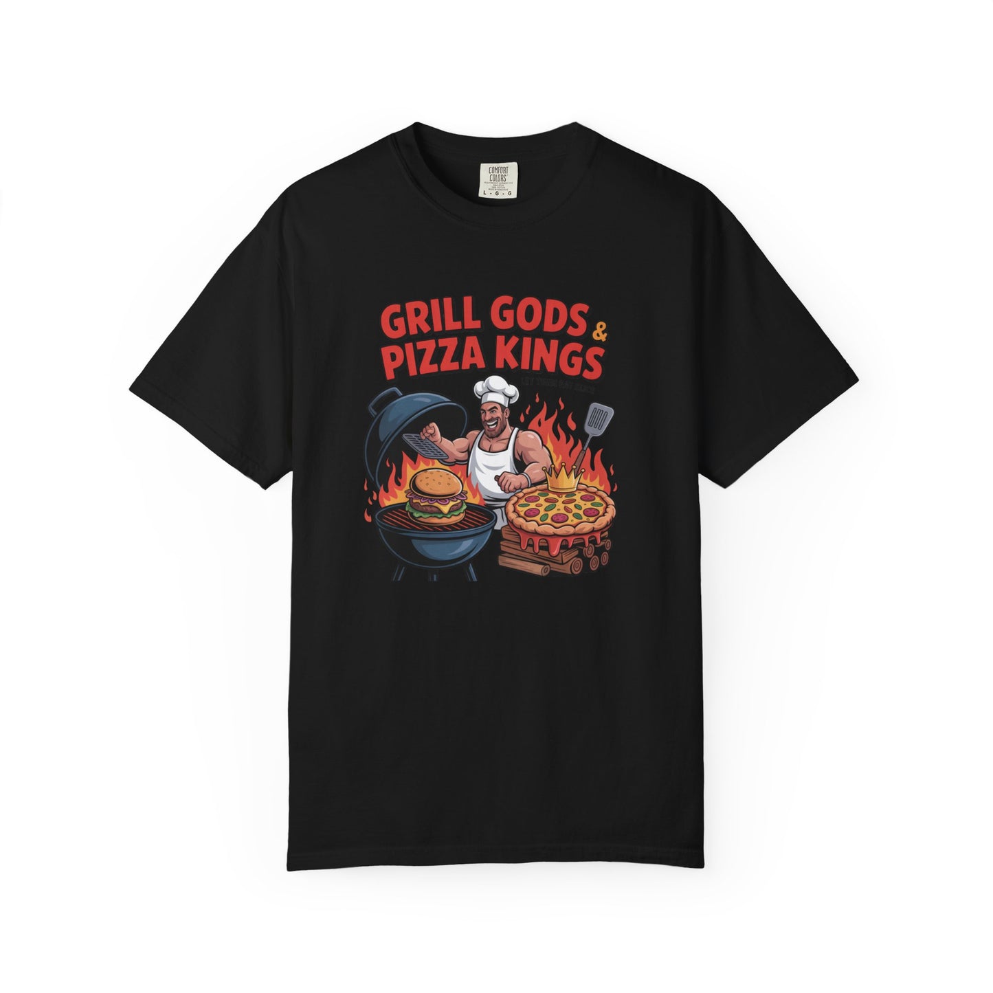 Grill Gods & Pizza Kings T-Shirt, Funny BBQ Shirt, Father's Day Gift