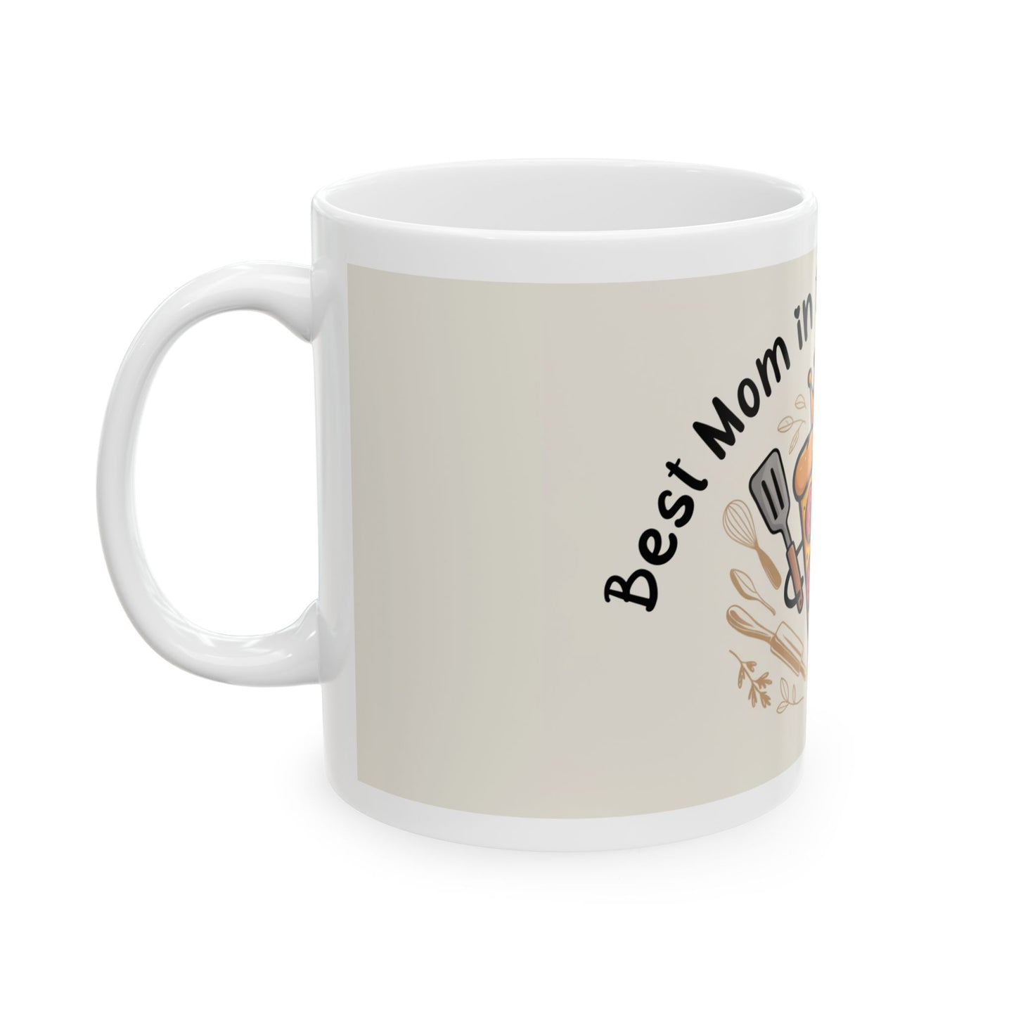 Best Mom in the Mozzarella Pizza Mug | 11oz & 15oz | Pizza Lover Gift, Mother's Day, Birthday, Funny Kitchenware