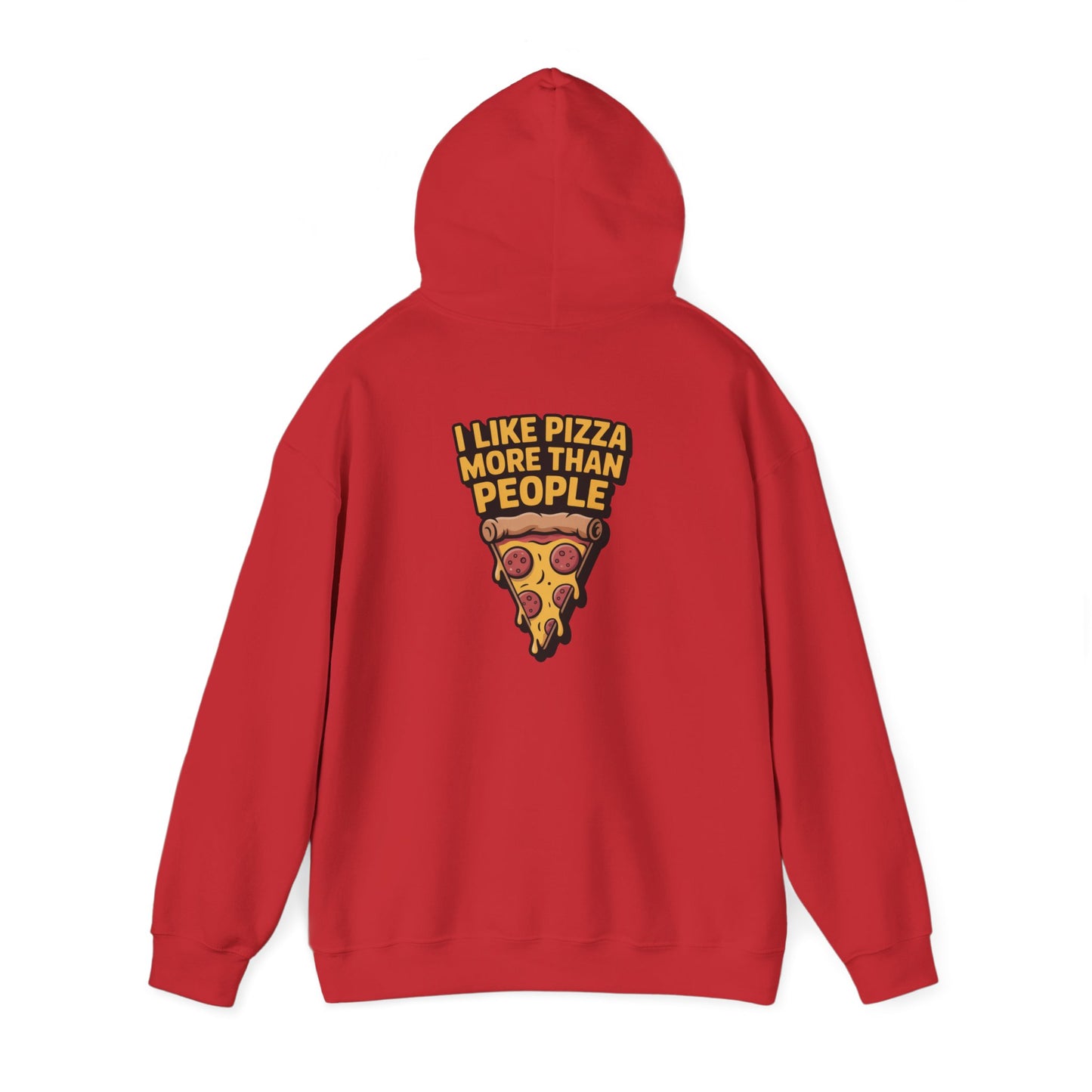 I Like Pizza More Than People – Sarcastic Slice Hoodie