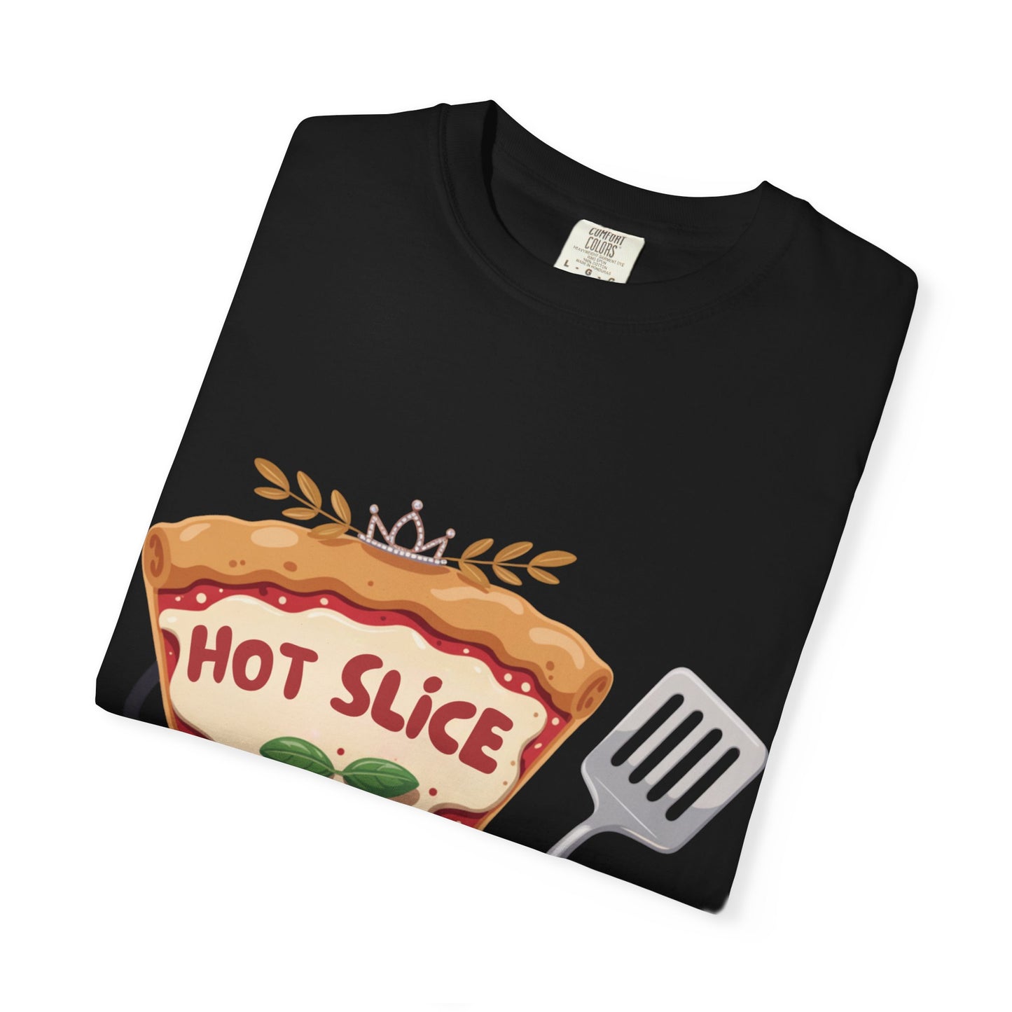 "Hot Slice Mama" Unisex Garment-Dyed T-Shirt - Fun Foodie Tee for Pizza Lovers