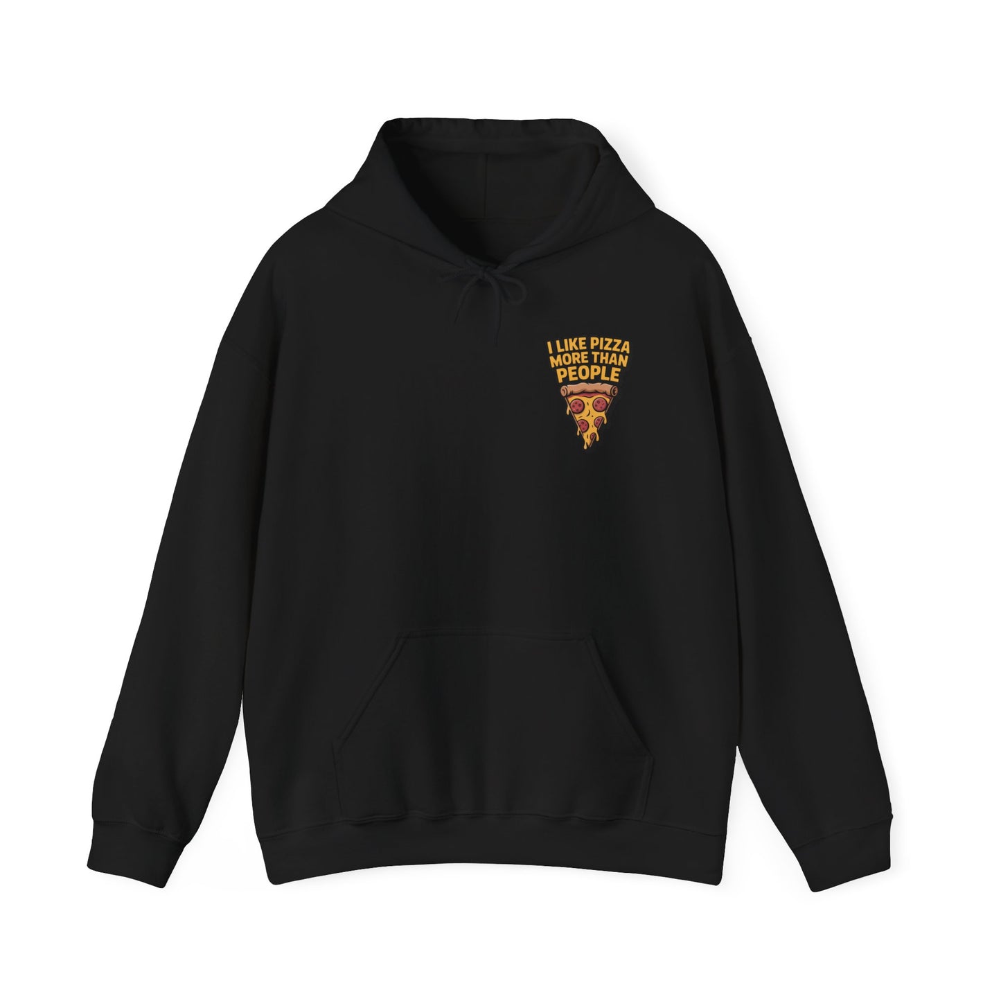 I Like Pizza More Than People – Sarcastic Slice Hoodie