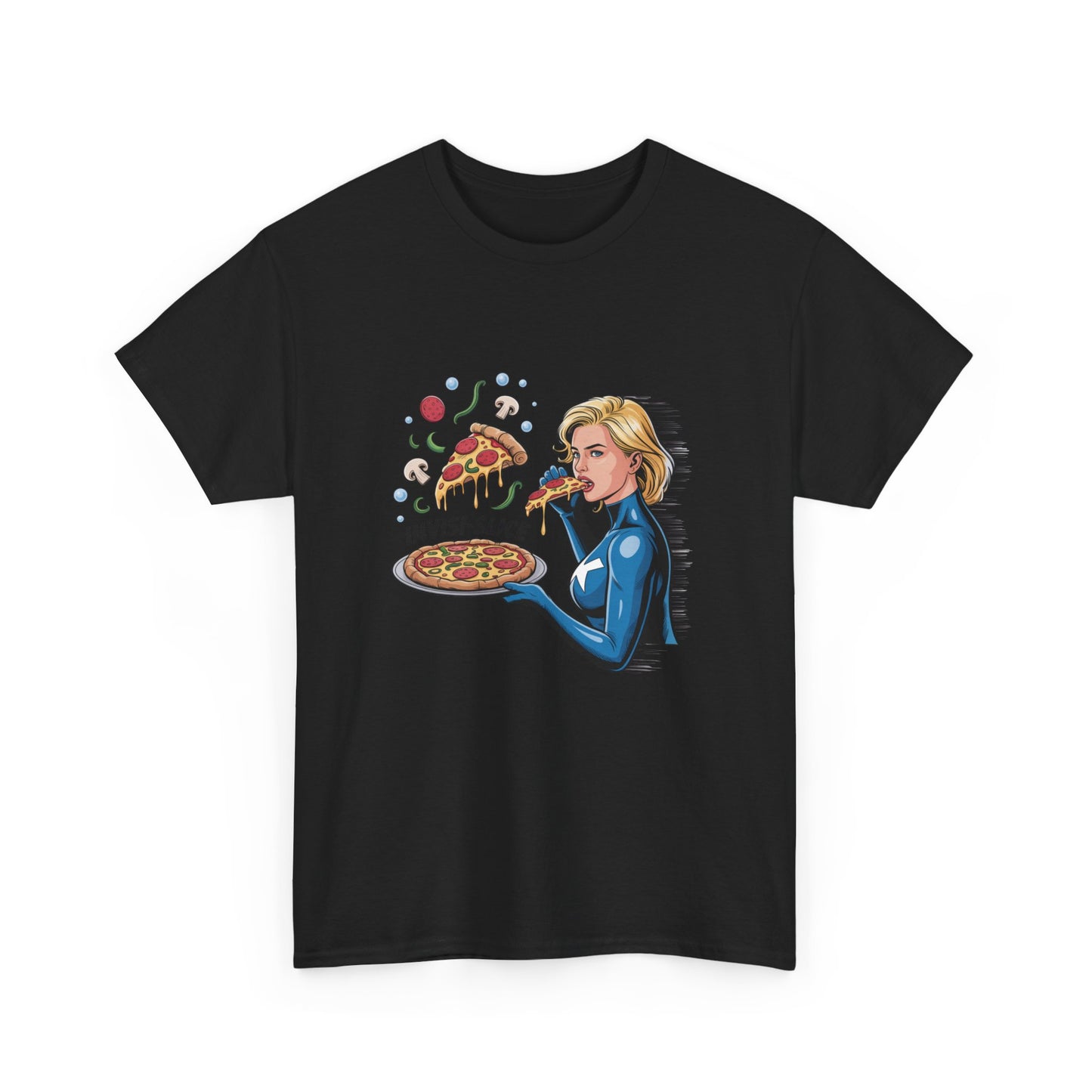 Invisible Slice – Sue Storm Pizza Shirt