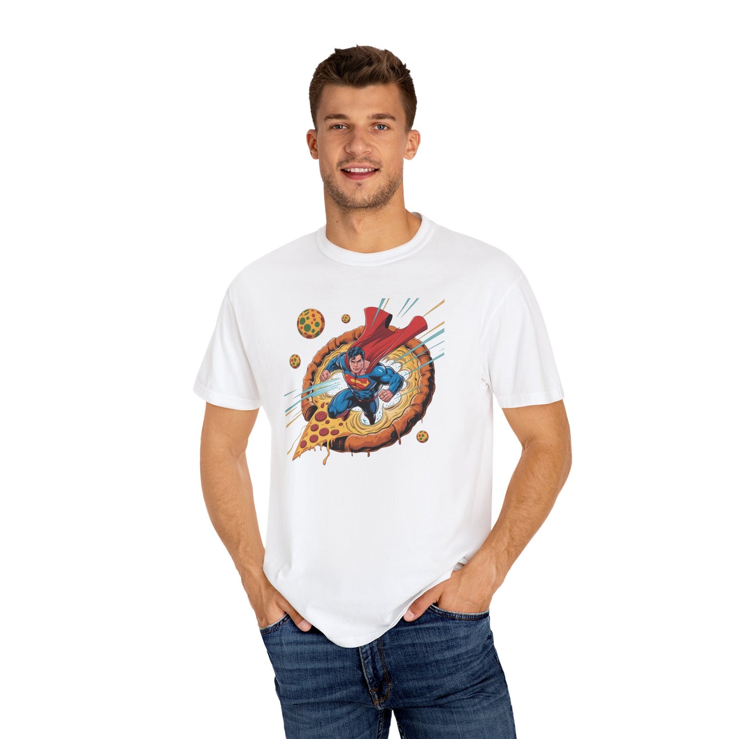 Crust Beyond Worlds Unisex Tee - Fun T-Shirt for Food Lovers