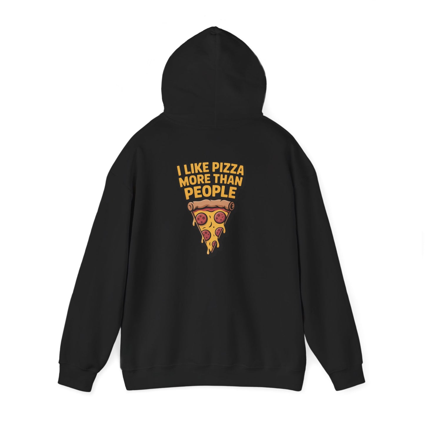 I Like Pizza More Than People – Sarcastic Slice Hoodie