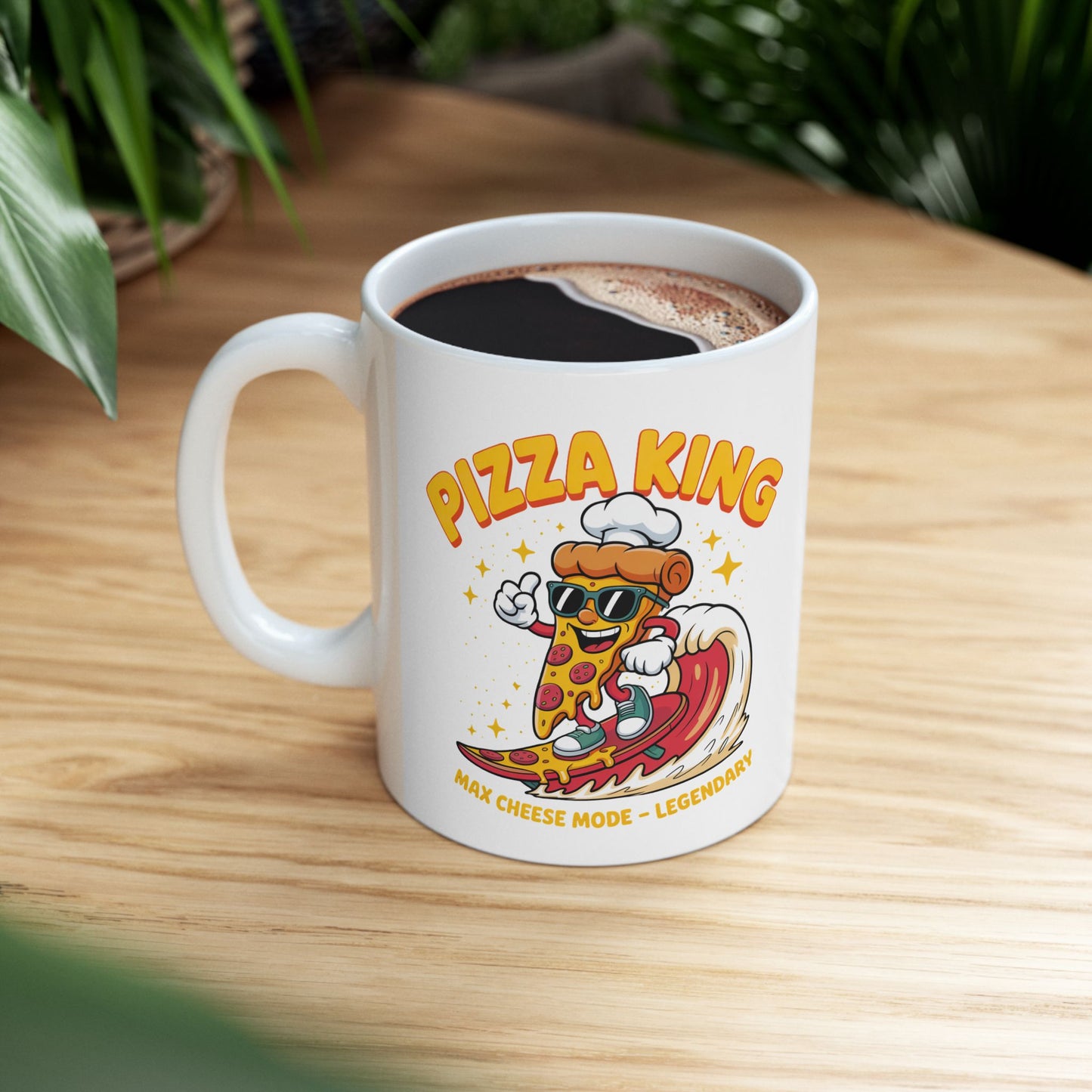 Pizza King – Max Cheese Mode Mug