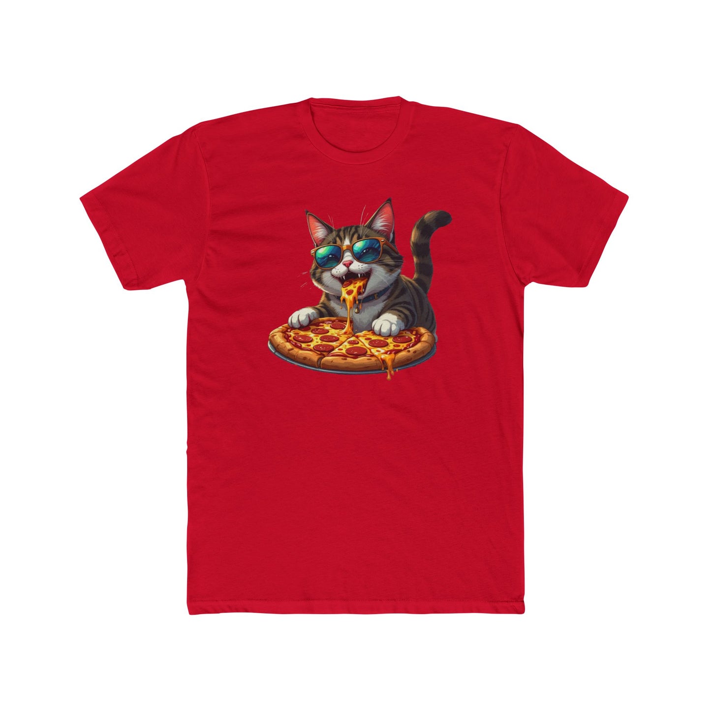 Cool Cat Pizza Lover Tees