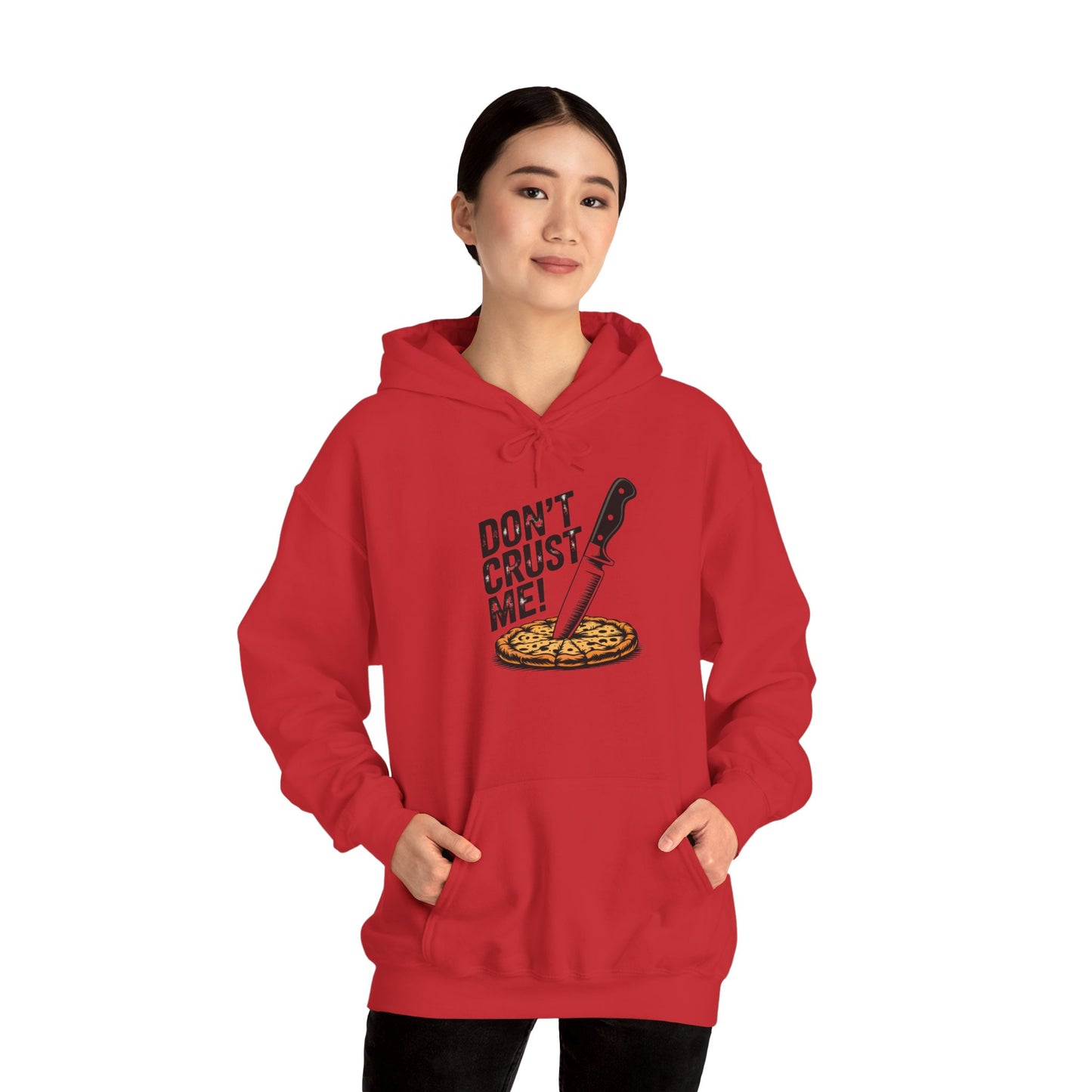Funny Pizza Sweatshirt - "Don't Crust Me!" Unisex Heavy Blend™ Hoodie