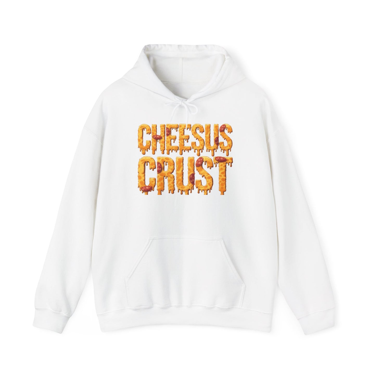 Cheesus Crust Unisex Heavy Blend™ Hoodie - Fun Pizza Design for Food Lovers