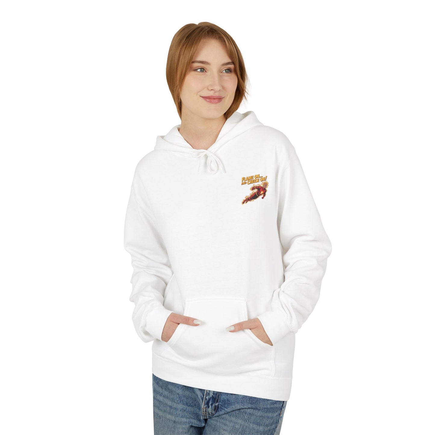 Flame On and Cheese On! – Human Torch Pizza Hoodie