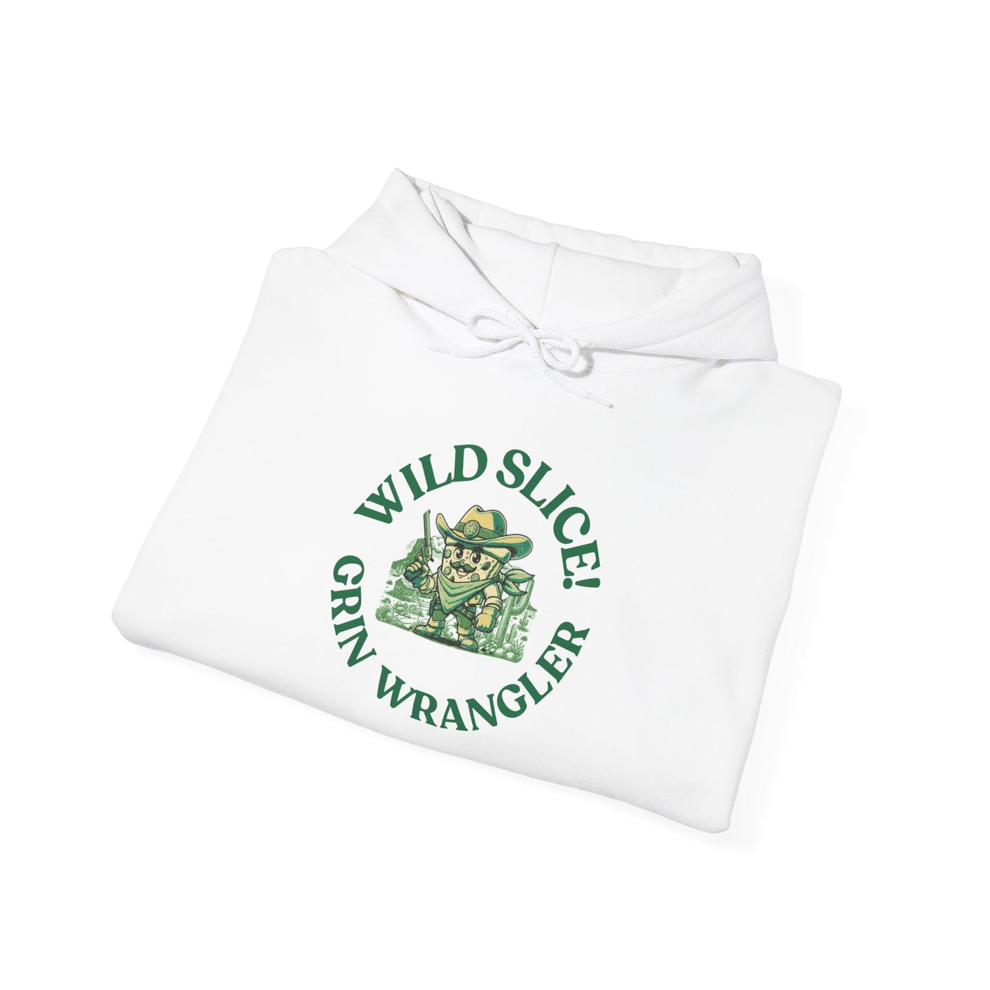 Wild Slice Grin Wrangler Unisex Hooded Sweatshirt - Cozy & Fun