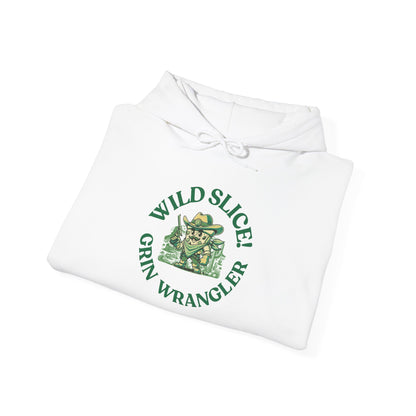 Wild Slice Grin Wrangler Unisex Hooded Sweatshirt - Cozy & Fun