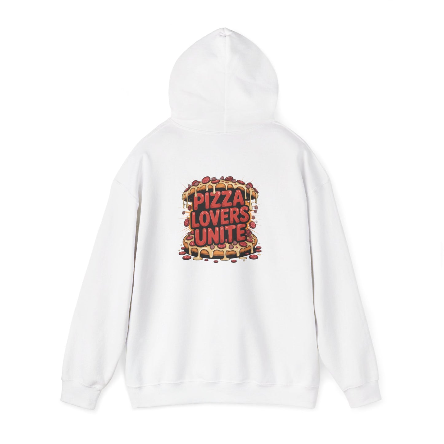 Pizza Lovers Unite Hoodie | Cozy Unisex Sweatshirt | Gift for Pizza Lovers | Casual Wear | Unique Holiday Apparel