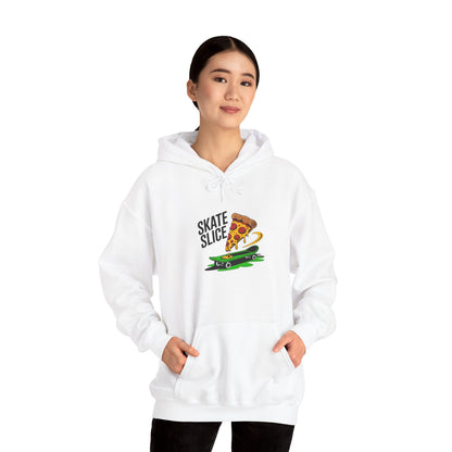 Skate Slice Hoodie – Fun Graphic Sweatshirt for Pizza Lovers