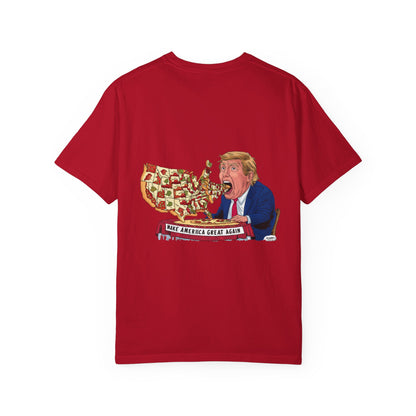 Humorous Political T-shirt with Cartoon Design, Unisex Tee, Gift for Election Season, Statement Style, Comfortable Everyday Wear