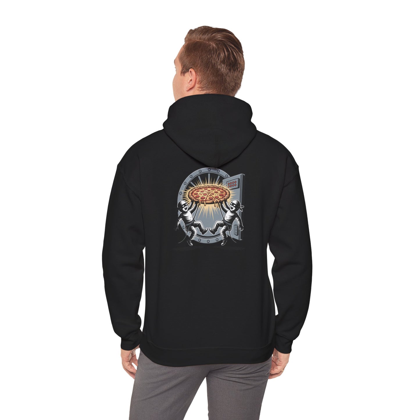 Pizza Bandits Hooded Sweatshirt with Colorful Design - Perfect for Casual Outings