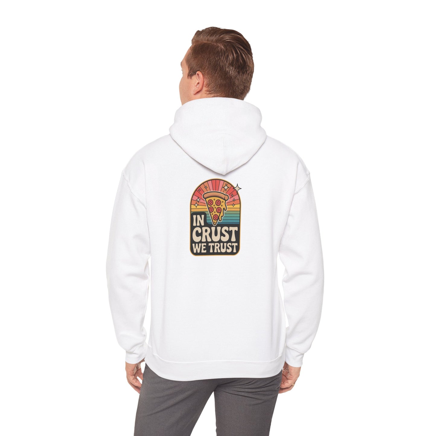 Pizza Lovers Unisex Hoodie - 'In Crust We Trust' Sweatshirt, Cozy Fashion, Gift for Foodies, Casual Wear, Snuggle Up Style