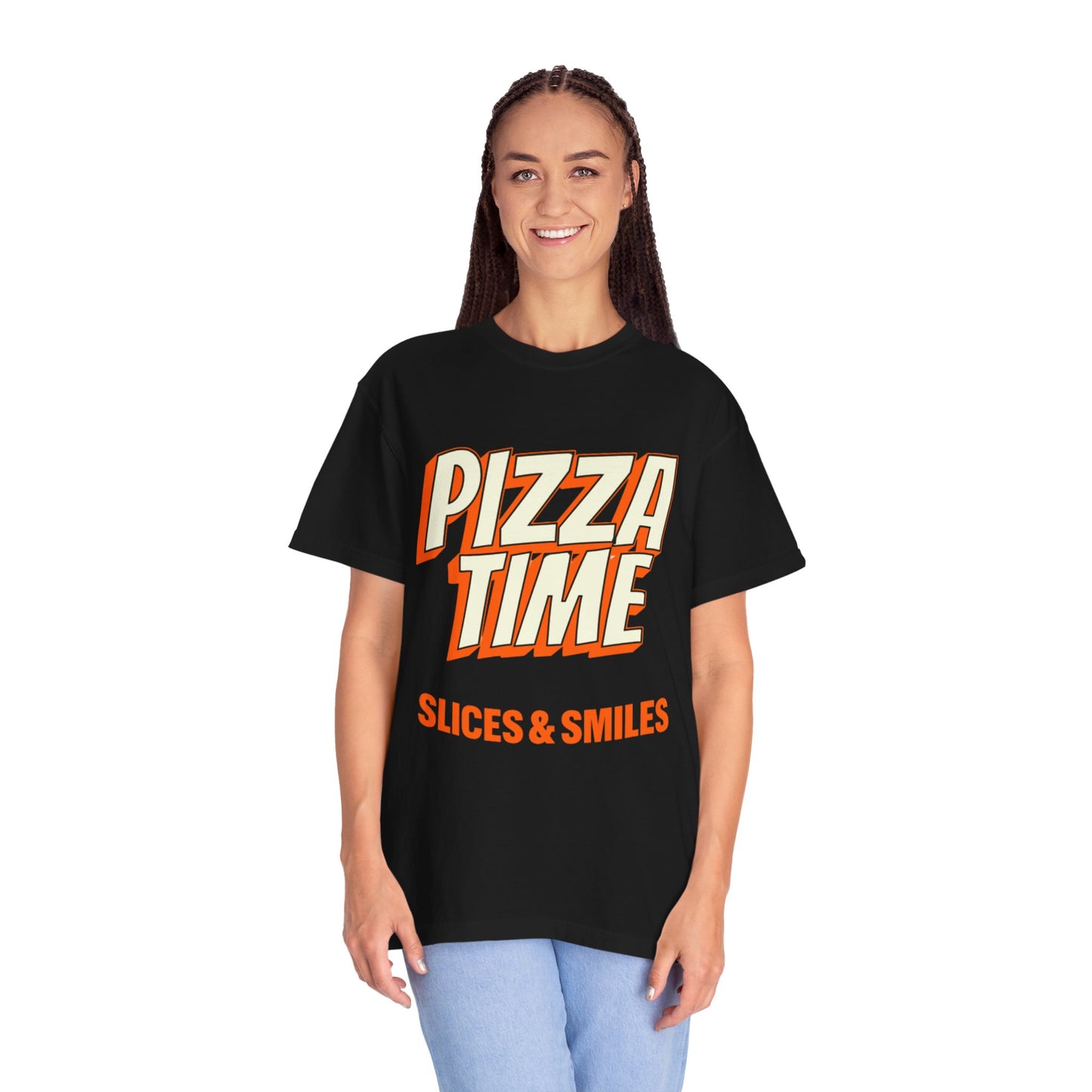 Pizza Time Unisex Garment-Dyed T-Shirt - Slices & Smiles