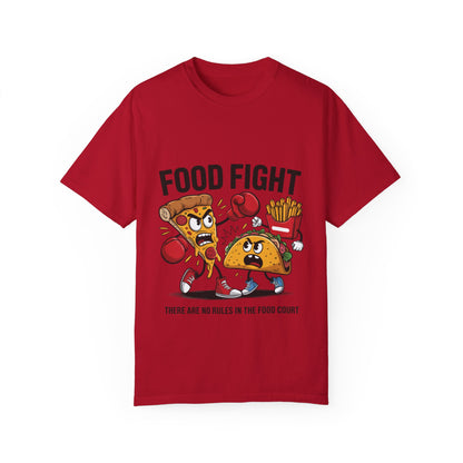 Funny Food Fight Unisex T-Shirt - Perfect for Food Lovers and Casual Wear