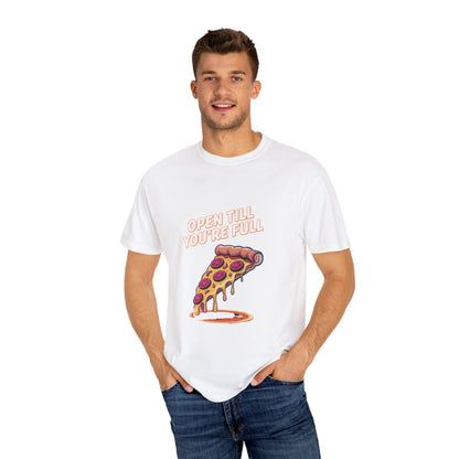 Pizza Lover's Unisex T-Shirt - 'Open Till You're Full'