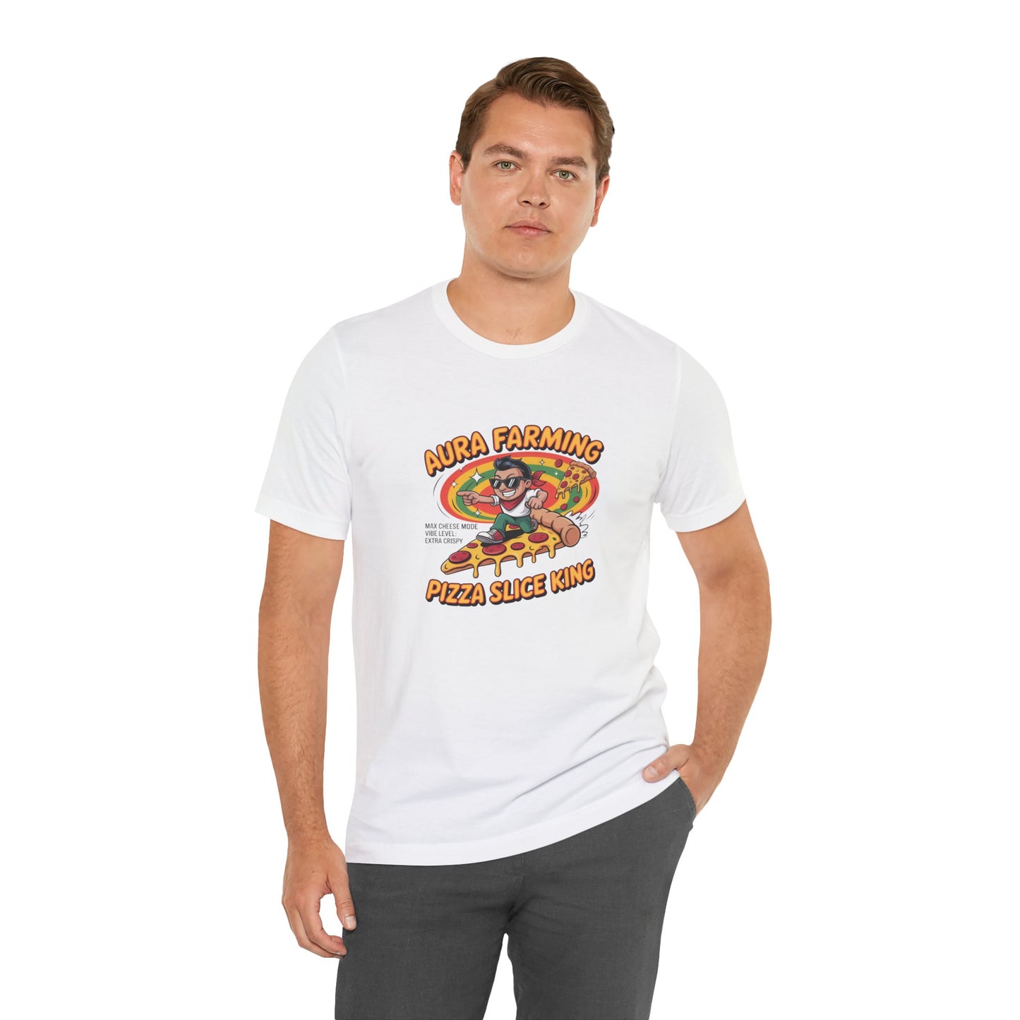 Aura Farming – Pizza Slice King Gamer Edition T-Shirt
