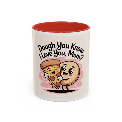 Cute Pizza & Doughnut Coffee Mug for Mother's Day