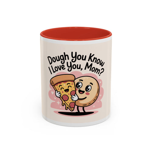Cute Pizza & Doughnut Coffee Mug for Mother's Day