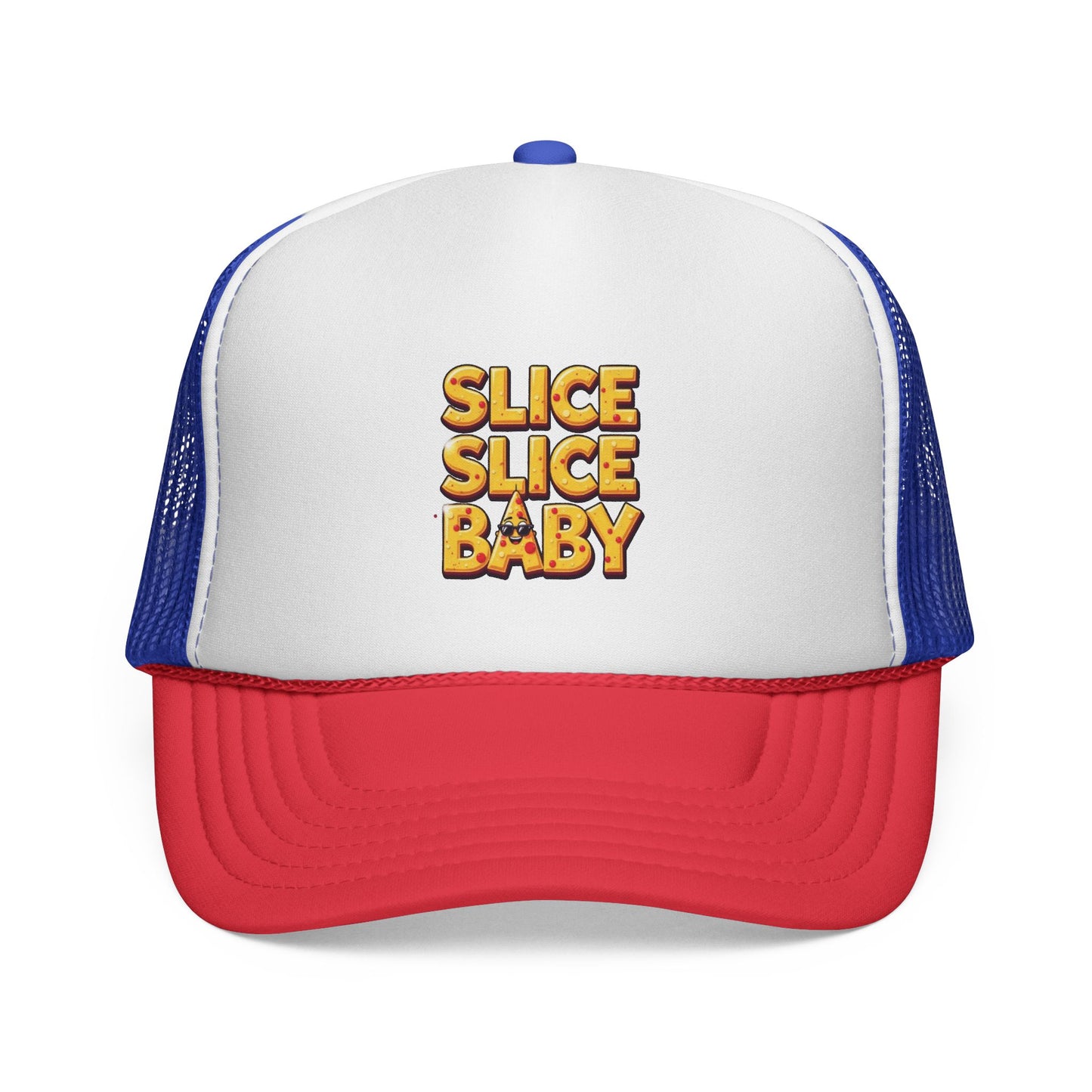 Slice Slice Baby Trucker Cap | Fun Retro Hat for Food Lovers, Gift for Foodies, Summer Festivals, BBQ Parties, Casual Wear