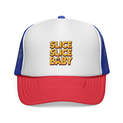 Slice Slice Baby Trucker Cap | Fun Retro Hat for Food Lovers, Gift for Foodies, Summer Festivals, BBQ Parties, Casual Wear