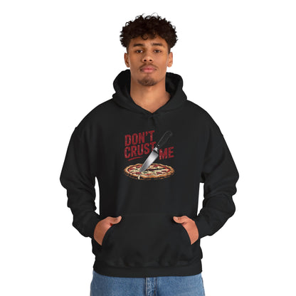 Funny Pizza Lover Unisex Hoodie - Don't Crust Me Design