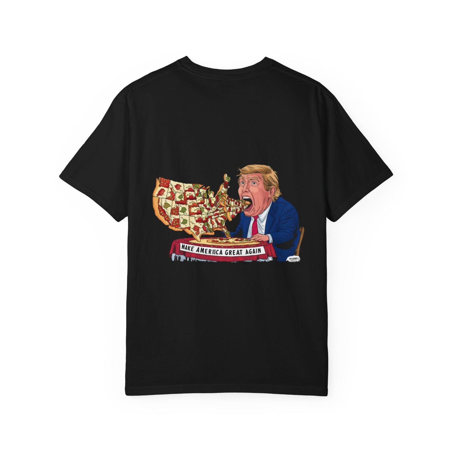 Humorous Political T-shirt with Cartoon Design, Unisex Tee, Gift for Election Season, Statement Style, Comfortable Everyday Wear