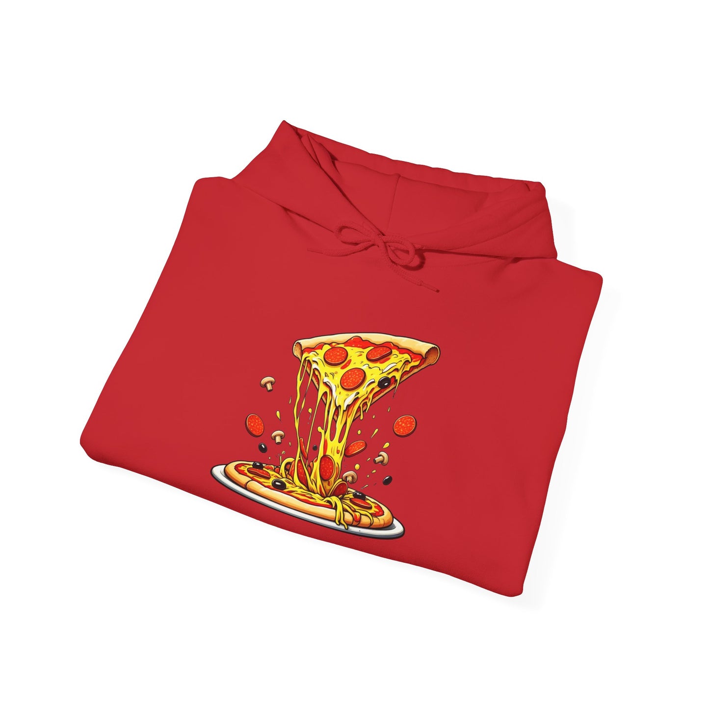 Pizza Lover's Unisex Hooded Sweatshirt - Comfortable and Fun Design for Foodies