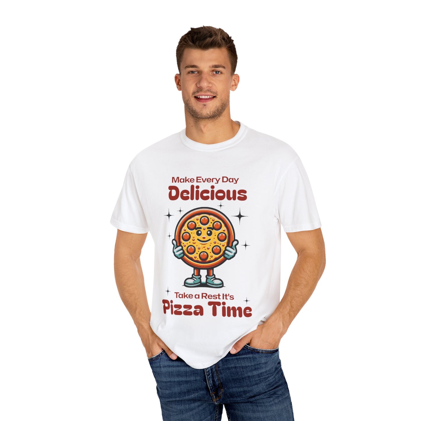 Cute Pizza Time Unisex T-Shirt - Make Every Day Delicious